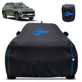 100% Waterproof Car Cover for Alcazar - Black, All-Weather & Animals Nail Protection with Mirror & Antenna Pockets | Premium Washable Fabric | Custom Fit